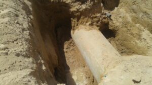 fiber glass pipe joint lamination and repair