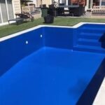 GRP swimming pool lamination